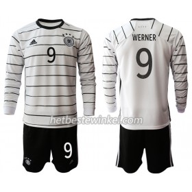 Duitsland Timo Werner 9 Voetbaltenues Kind Thuis EK 2020 - LS (+ Korte broeken)